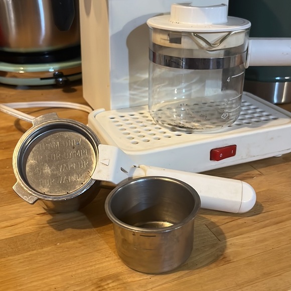 Krups Espresso Mini 963 White Electric Cappuccino Espresso Coffee Maker Machine - Picture 7 of 10